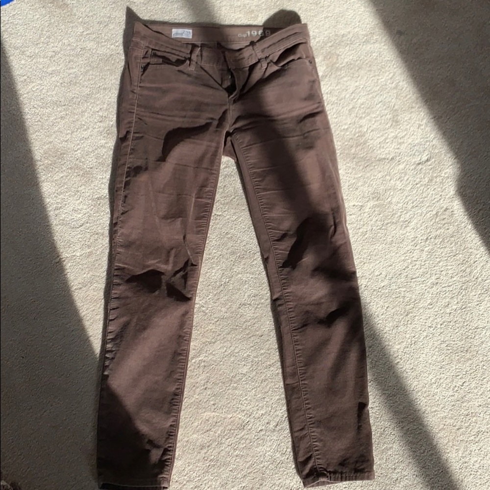 Corduroy legging pants